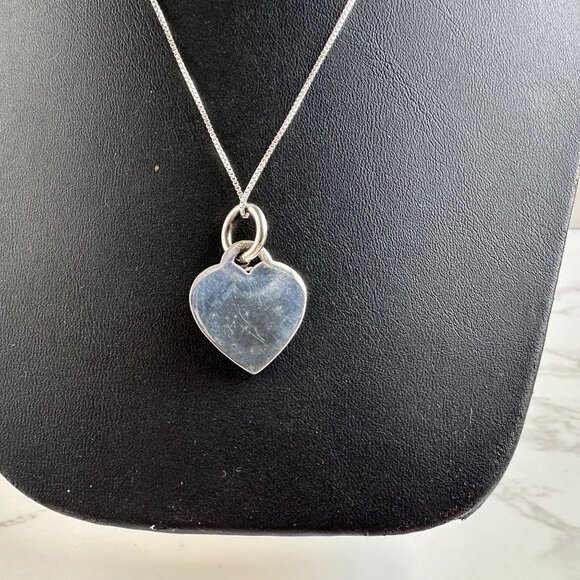 Sterling Silver & Rhinestones Heart and Key Charm or Pendant with 16" Chain - Picture 4 of 7